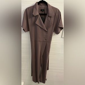 MAAC London Taupe Shortsleeved Jumpsuit size S